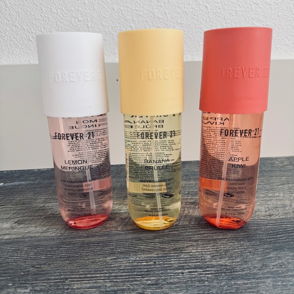 NEW HTF Rare Forever 21 Body Spray lemon meringue banana brûlée apple kiwi,New Products : American Fashion Style Bags On Sale